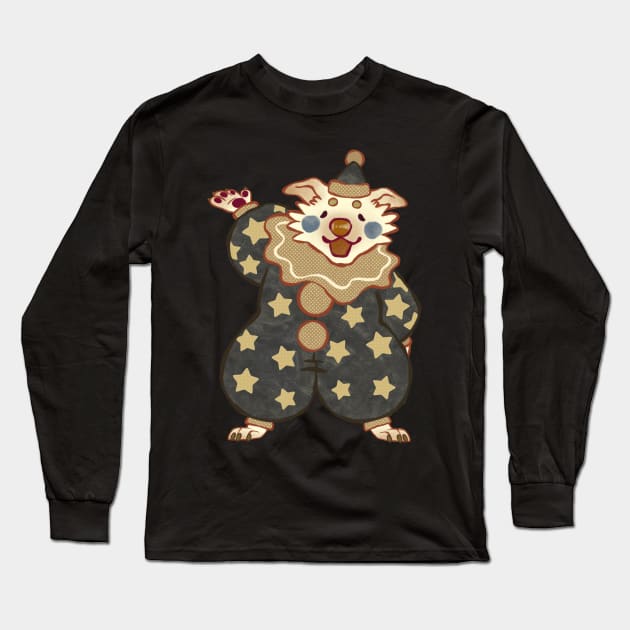 Clown Dog Long Sleeve T-Shirt by SchmidteGoods